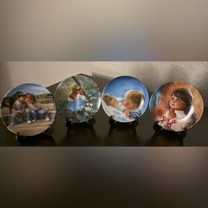 Decorative Donald Zolan Collectible Mini Plates